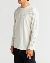 1 Hot Springs - Long Sleeve T-Shirt for Men White U1LS25BIF0 Billabong