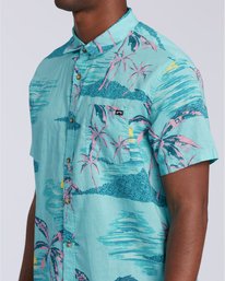3 Sundays Floral - Camisa de manga curta para Homem Verde U1SH05BIF0 Billabong