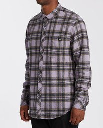 2 Coastline - Camisa de manga larga para Hombre Violeta U1SH12BIF0 Billabong