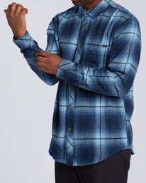 4 Coastline - Camisa de manga larga para Hombre Azul U1SH12BIF0 Billabong