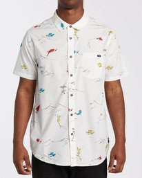 0 Dr Seuss One Fish Two Fish - Short Sleeve Shirt for Men White U1SH21BIF0 Billabong