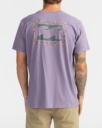 3 Crayon Wave - T-Shirt for Men Purple U1SS86BIF0 Billabong