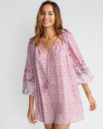 3 Gypset - Vestido para Mujer Marron U3DR12BIF0 Billabong