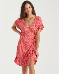 3 Sweet Sessions Wrap And Roll - Kleid f&uuml;r Frauen Gr&uuml;n U3DR40BIMU Billabong