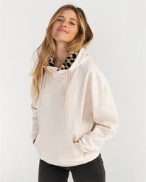 0 Louna - Felpa con cappuccio voor Donna White U3FL12BIF0 Billabong