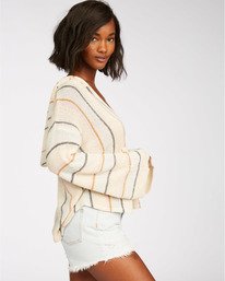 3 Beach Bazaar Baja Beach - Jersey para Mujer Blanco U3JP03BIMU Billabong