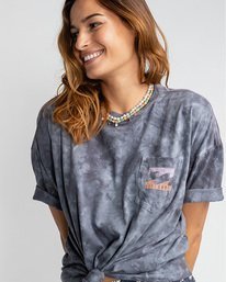 2 Rough Waves - T-shirt tie-dye pour Femme Bleu U3KT01BIF0 Billabong