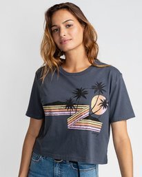 0 Follow The Sun - T-shirt pour Femme Bleu U3SS19BIF0 Billabong