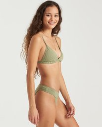 4 Peekys Days Tri - Top de bikini para Mujer Verde U3ST42BIMU Billabong