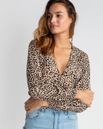 1 Starry Nights  - Long Sleeve Top for Women Brown U3TP09BIF0 Billabong