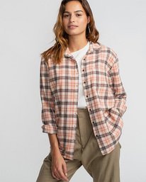2 Easy Movin 2  - Camisa de Manga Larga para Mujer Rojo U3TP16BIF0 Billabong