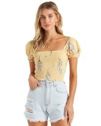1 Another Sun Honeysuckle - Crop Top für Frauen Grau U3TP42BIMU Billabong