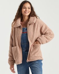 3 Scenic Route - Fleece f&uuml;r Frauen Beige U3WA15BIMU Billabong