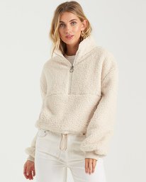 3 Time Off - Fleece f&uuml;r Frauen Weiss U3WA16BIMU Billabong