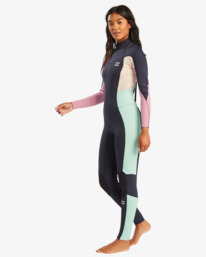 1 Synergy 3/2mm GBS - Back Zip Wetsuit for Women Blue U43G36BIF0 Billabong