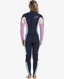 1 Synergy 4/3mm GBS - Back-Zip-Neoprenanzug für Frauen Blau U44G36BIF0 Billabong