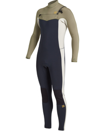 1 Revolution 4/3mm GBS - Chest Zip Wetsuit for Men Blue U44M56BIF0 Billabong