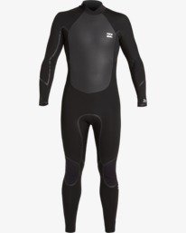 4 Absolute 4/3mm GBS - Back-Zip-Neoprenanzug für Männer Schwarz U44M58BIF0 Billabong