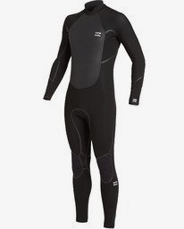 1 Absolute 4/3mm GBS - Back-Zip-Neoprenanzug für Männer Schwarz U44M58BIF0 Billabong