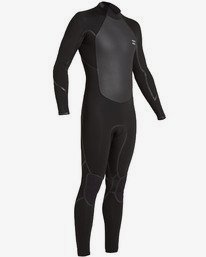 3 Absolute 4/3mm GBS - Back-Zip-Neoprenanzug für Männer Schwarz U44M58BIF0 Billabong