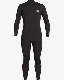4 Absolute 4/3mm GBS - Back Zip Wetsuit for Men Black U44M59BIF0 Billabong