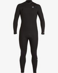 4 Absolute 4/3mm GBS - Chest Zip Wetsuit for Men Black U44M60BIF0 Billabong