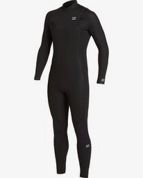 1 Absolute 4/3mm GBS - Chest Zip Wetsuit for Men Black U44M60BIF0 Billabong