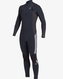 1 Absolute 4/3mm GBS - Chest-Zip Neoprenanzug für Männer Blau U44M60BIF0 Billabong