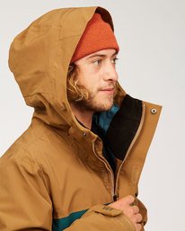 7 Adventure Division Collection Delta Stx - Waterproof Jacket for Men Brown U6JM21BIF0 Billabong