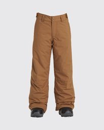 0 Grom - Snow Pants for Boys Brown U6PB10BIF0 Billabong