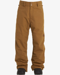 6 Tuck Knee - Snow Pants for Men Brown U6PM23BIF0 Billabong