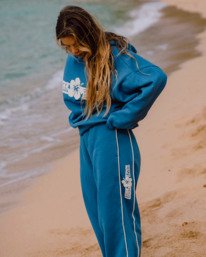 0 Surf Kiss - Elasticated Tracksuit Bottoms for Women Blue UBJFB00141 Billabong