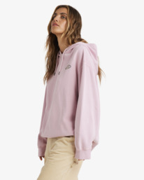 3 Since 73 Beach Tour - Sweatshirt com capuz para Mulher Pink UBJFT00281 Billabong