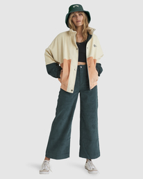 12 Tone Refresh - Chaqueta de Pana Org&aacute;nica para Mujer Multi UBJJK00128 Billabong
