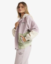 3 Since 73 Set The Tone Jacket - Hooded Corduroy Jacket for Women Multi UBJJK00173 Billabong