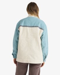 3 Since 73 Set The Wave Jacket - Corduroy Jacket for Women Blue UBJJK00174 Billabong