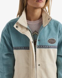 5 Since 73 Set The Wave Jacket - Corduroy Jacket for Women Blue UBJJK00174 Billabong