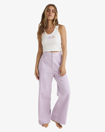 0 Since 73 Since 73 - Sea Tone - Pantalon large en velours côtelé pour Femme Multi UBJNP00191 Billabong