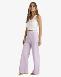 5 Since 73 Since 73 - Sea Tone - Pantalon large en velours côtelé pour Femme Multi UBJNP00191 Billabong