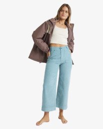 2 Sea Tone - Wide Leg Trousers for Women Blue UBJNP00191 Billabong