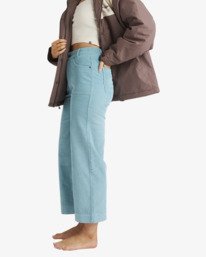6 Sea Tone - Wide Leg Trousers for Women Blue UBJNP00191 Billabong