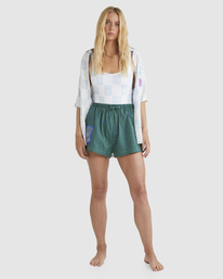 9 Skegss Painter - Short taille &eacute;lastique pour Femme Vert UBJNS00170 Billabong