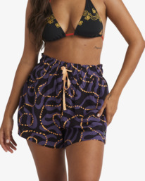 2 Otis Mangrove - Short con cintura elástica para Mujer Negro UBJNS00220 Billabong