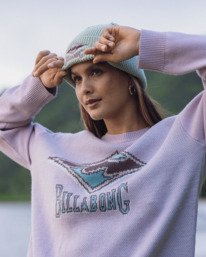 0 Since 73 The Original Vibes - Crew Neck Jumper for Women Blue UBJSW00153 Billabong