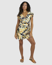 5 Utopia Wrap And Roll - Robe portefeuille pour Femme Noir UBJWD00292 Billabong
