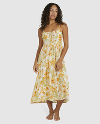 6 Utopia - Gebloemde Maxi-jurk voor Dames White UBJWD00294 Billabong