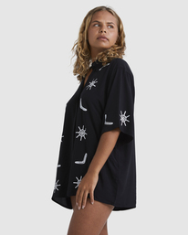 4 Otis Boomerang - Overhemd met Korte Mouwen voor Dames Black UBJWT00188 Billabong