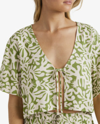 4 Palm Grove - Oversized Short Sleeves Shirt for Women  UBJWT00228 Billabong