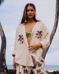 0 Sunset Canyon - Button Down Shirt for Women White UBJWT00267 Billabong