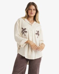 0 Sunset Canyon - Button Down Shirt for Women White UBJWT00267 Billabong
